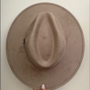Joanna Indiana Suede Brim Flat Hat